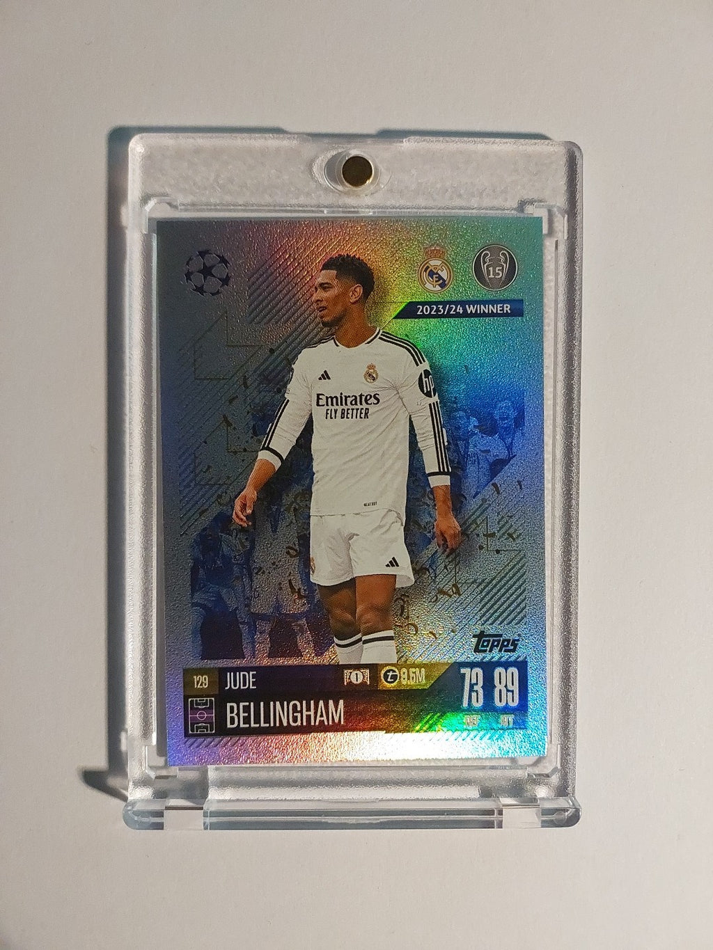 Topps Match Attax 2024-25 Jude Bellingham Real Madrid Parallel Refractor Insert – Bild 1
