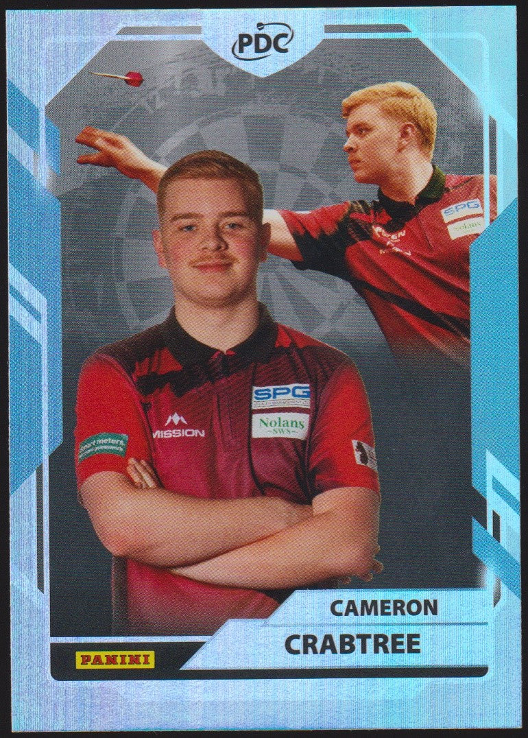 Panini PDC World Championship 2026 Cameron Crabtree "Shazam" Refractor Parallel – Bild 1