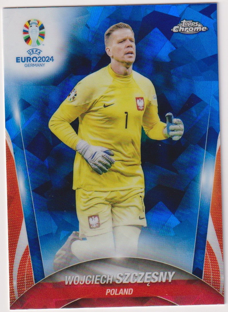 Topps Chrome 2023-24 Wojciech Szczesny Poland Parallel Rare – Bild 1