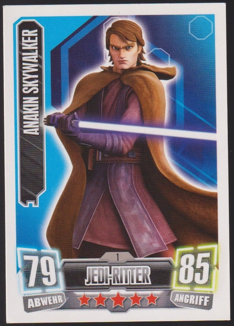 Topps Star Wars 2011 Anakin Skywalker Republik Jedi TCG Rare #85 – Bild 1