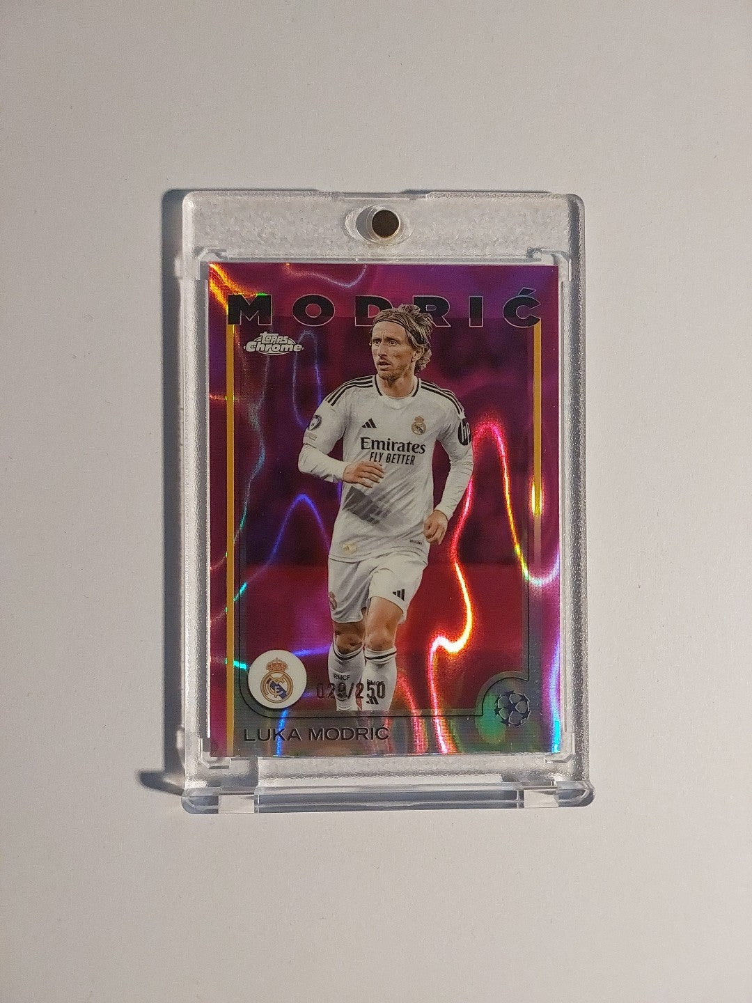 Topps UCC Flagship 2024-25 Luka Modric Real Madrid Parallel 29/250 Refractor – Bild 1
