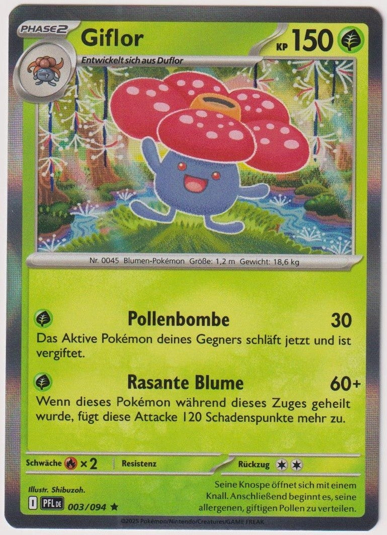 Pokemon TCG Vileplume #3/094 Rare (R) Holo Deutsch 2025 – Bild 1