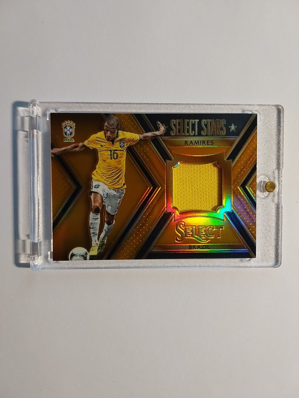 Panini Select 2015-16 Ramires Patch Relic Brasilien Parallel 81/149 Refractor – Bild 1