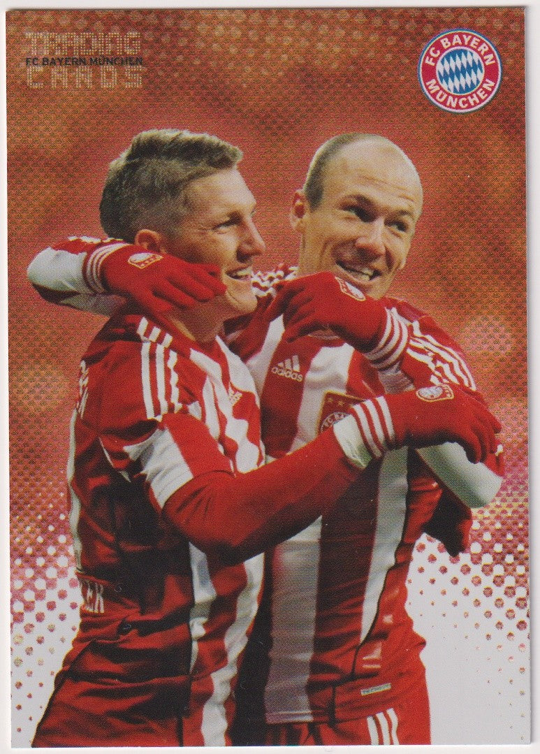 Panini Bundesliga 2011-12 Robben & Schweinsteiger München Parallel Refractor – Bild 1