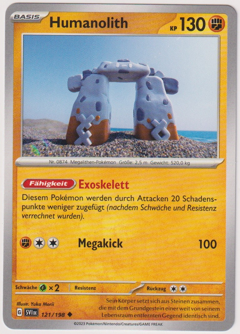 Pokemon TCG Humanolith #121/198 Uncommon (U) Deutsch 2023 – Bild 1