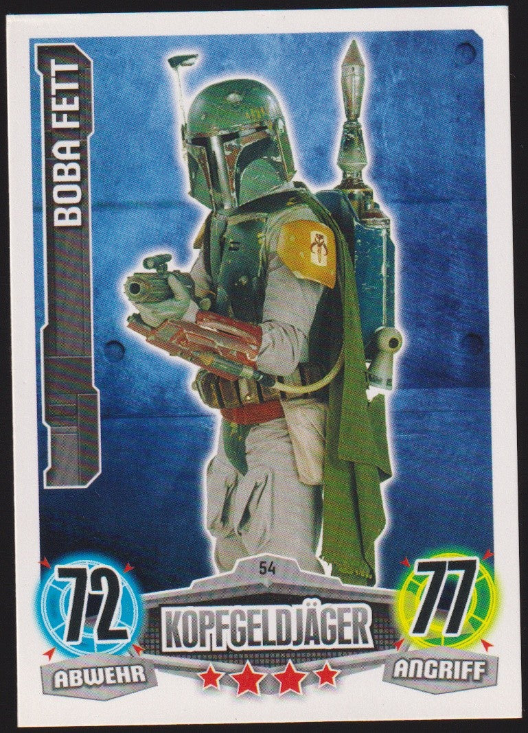 Topps Star Wars 2012 Bobba Fett Kopfgeldjäger Söldner TCG Rare Nr. 54 – Bild 1