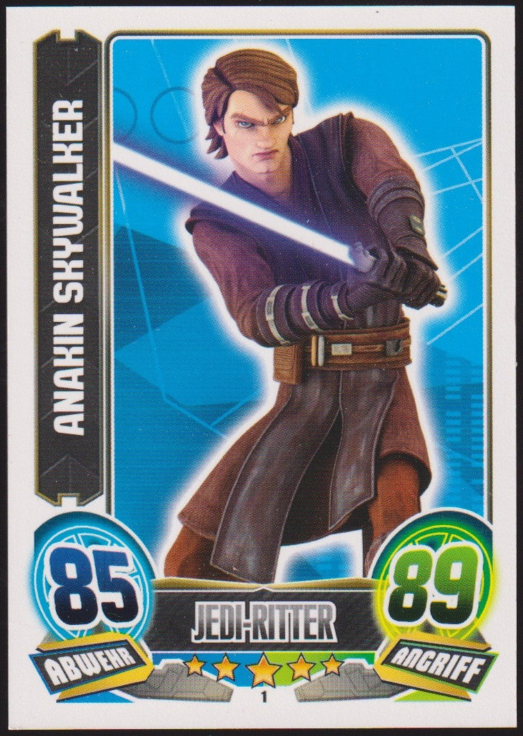 Topps Star Wars 2015 Anakin Skywalker Republik Jedi-Ritter TCG Rare – Bild 1
