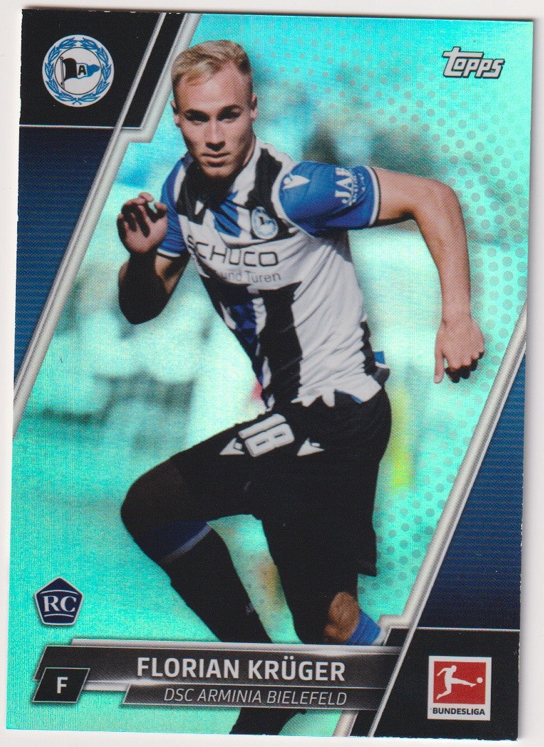 Topps 2020-21 Florian Krüger Rookie DSC Arminia Bielefeld Bundesliga Parallel – Bild 1