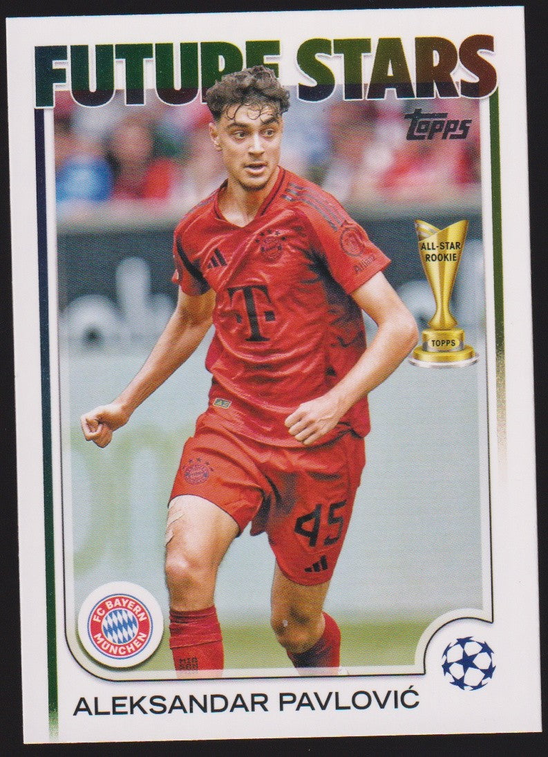 Topps 2024-25 Aleksandar Pavlović Rookie FC Bayern München All-Star Parallel – Bild 1