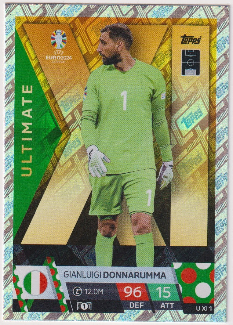 Topps Uefa Euro 2024 Gianluigi Donnaruma Italien Parallel Toppsfractor – Bild 1
