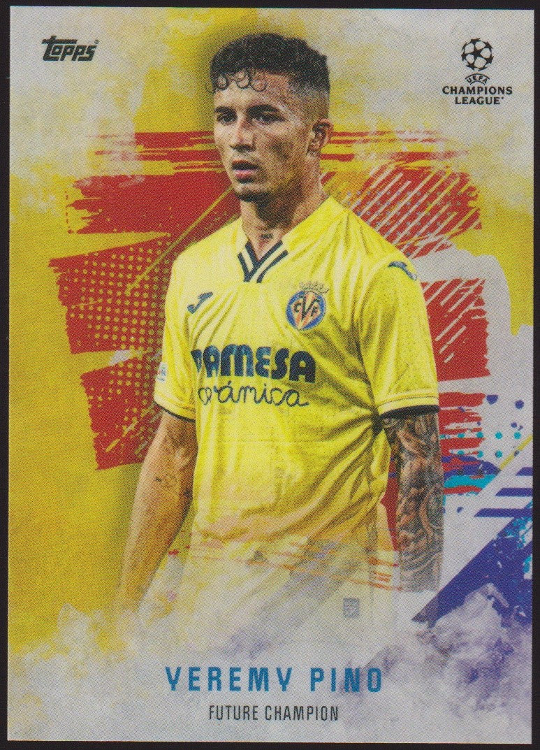 Topps Champions 2021-22 Veremy Pino Villarreal CF Future Champion Parallel – Bild 1