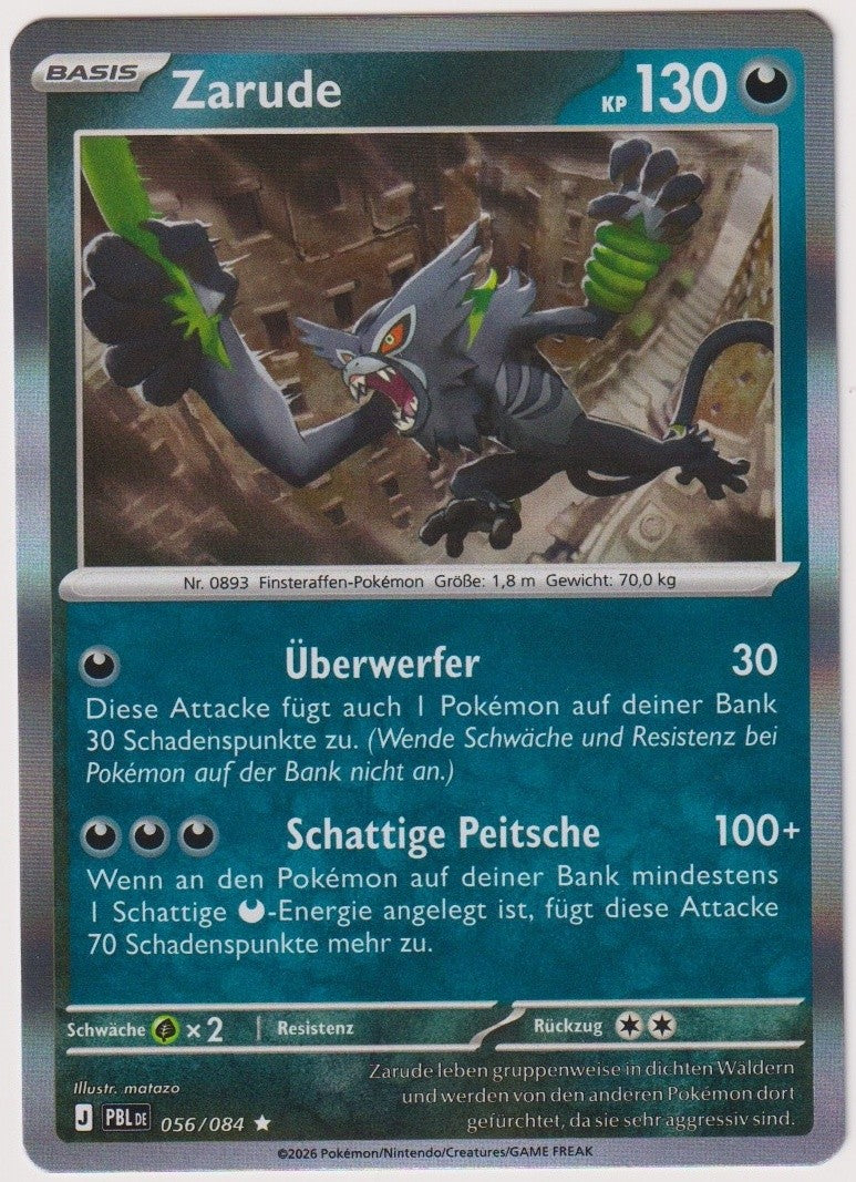Pokemon TCG Zarude #56/084 Rare (R) Holo Deutsch 2026 – Bild 1