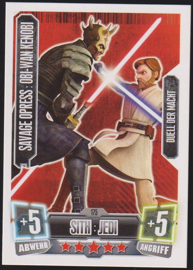 Topps Star Wars 2011 Obi-Wan Kenobi & Savage Opress Duel TCG Rare #175 – Bild 1