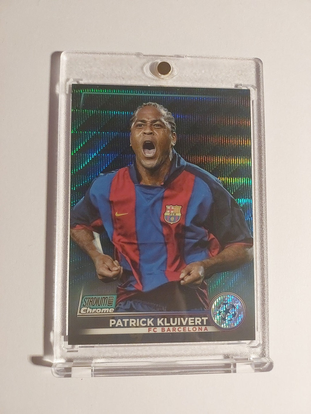 Topps Stadium Club Chrome 2022-23 Patrick Kluivert Barcelona Numbered 27/275 – Bild 1
