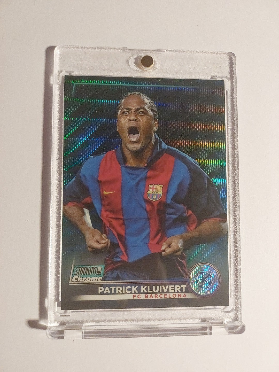 Topps Stadium Club Chrome 2022-23 Patrick Kluivert Barcelona Numbered 27/275 – Bild 1