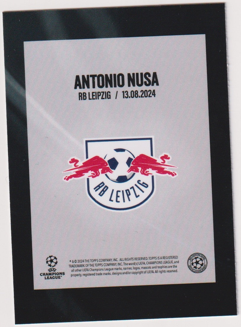 Topps Here We Go 2023-24 Antonio Nusa RB Leipzig UCC Summer Signings Parallel – Bild 2