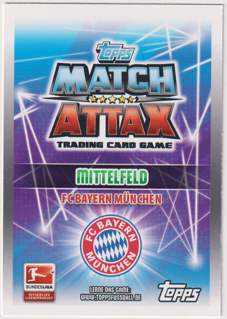 Topps Match Attax Arjen Robben FC Bayern München Mittelfeld Parallel Rare 265 – Bild 2