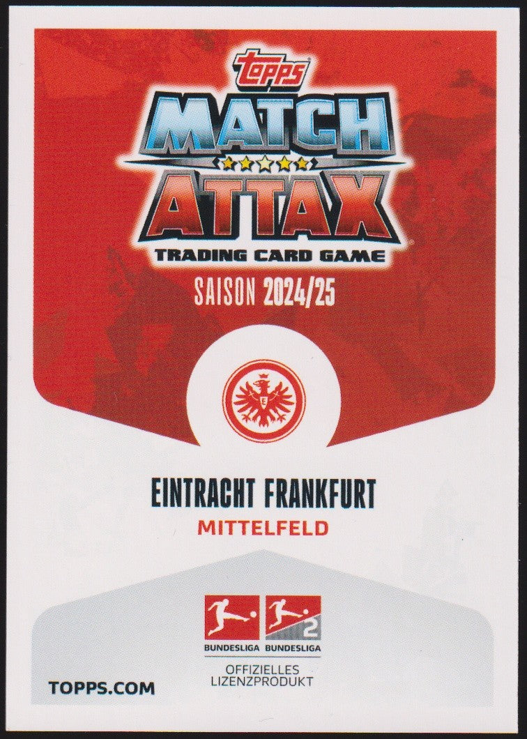 Topps Match Attax Mario Götze Eintracht Frankfurt Saison 2024/25 Parallel Rare – Bild 2