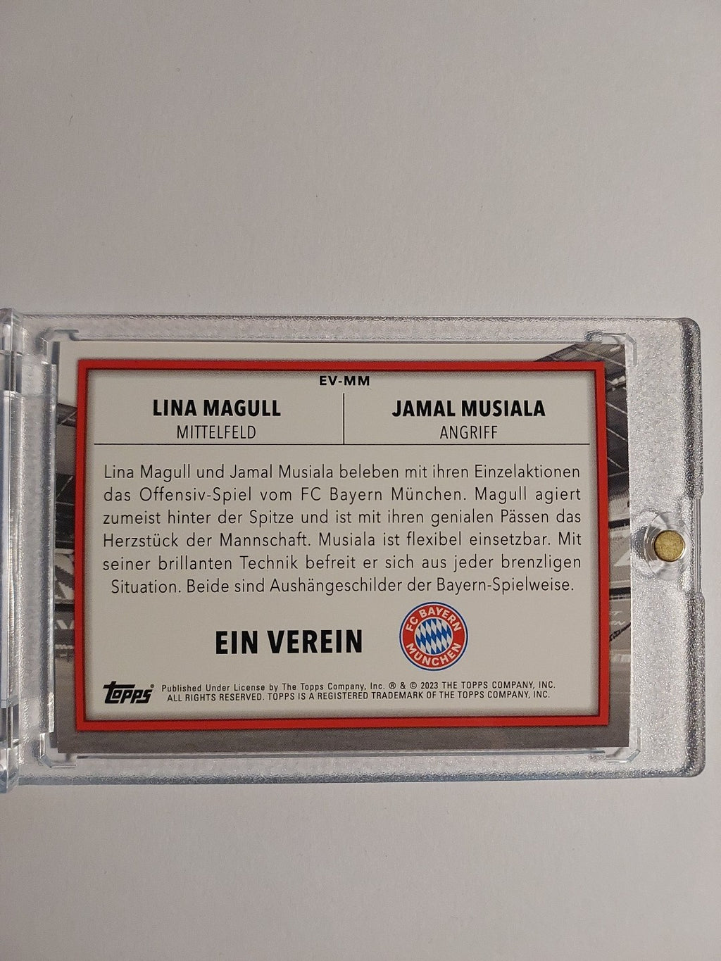 Topps Bayern München 2022-23 Musiala & Magull Dual Parallel Refractor Ultra Rare – Bild 2