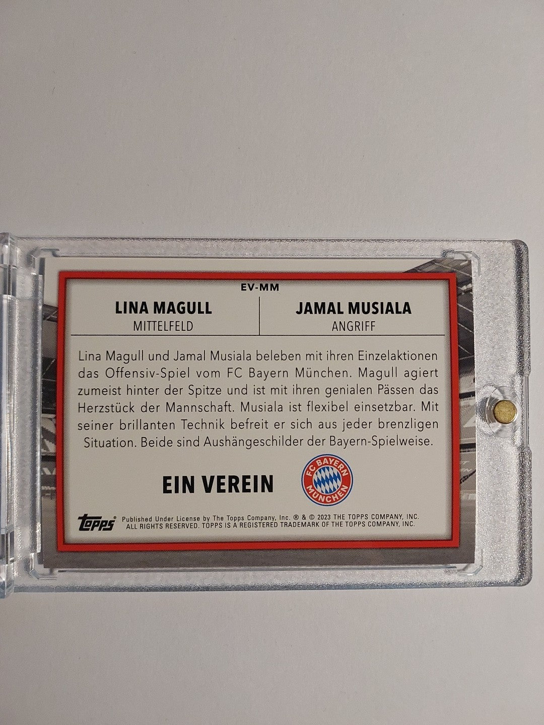 Topps Bayern München 2022-23 Musiala & Magull Dual Parallel Refractor Ultra Rare – Bild 2
