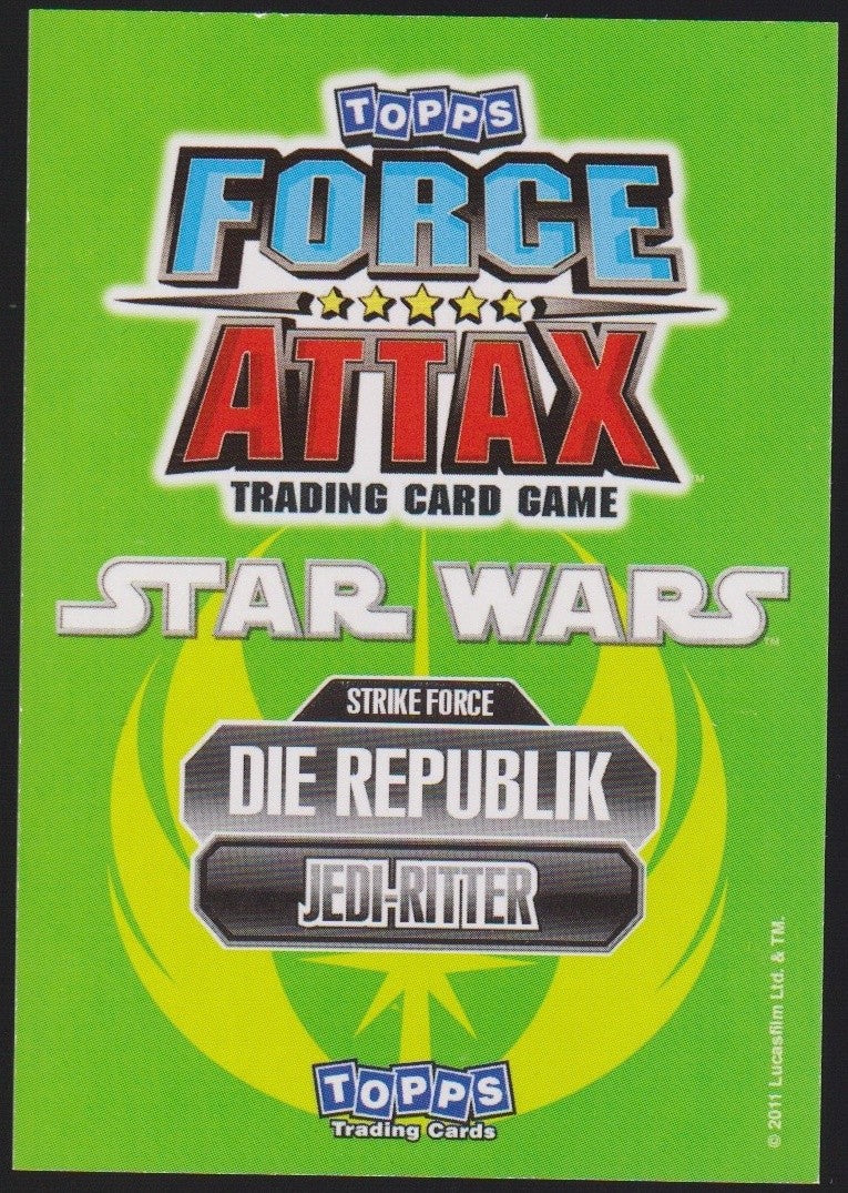 Topps Star Wars 2011 Anakin Skywalker Jedi Republik Full Art TCG Rare #185 – Bild 2