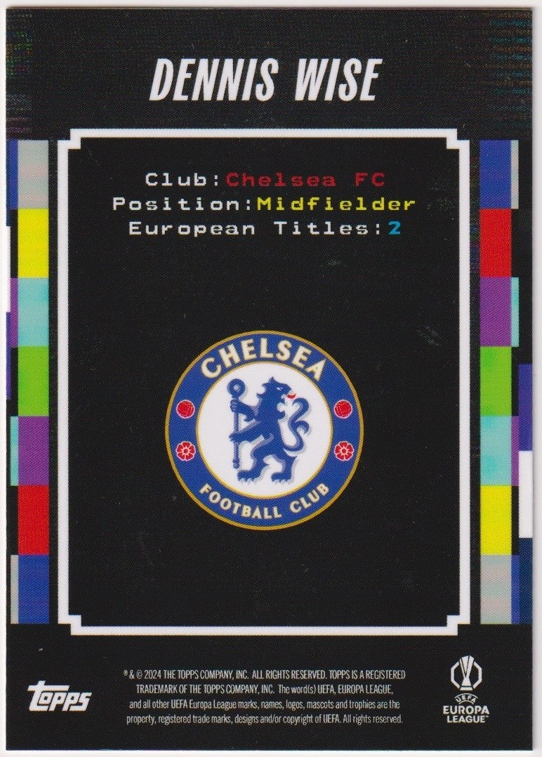 Topps Diagrams 2023-24 Dennis Wise Chelsea FC Terrace Heroes Parallel Rare – Bild 2