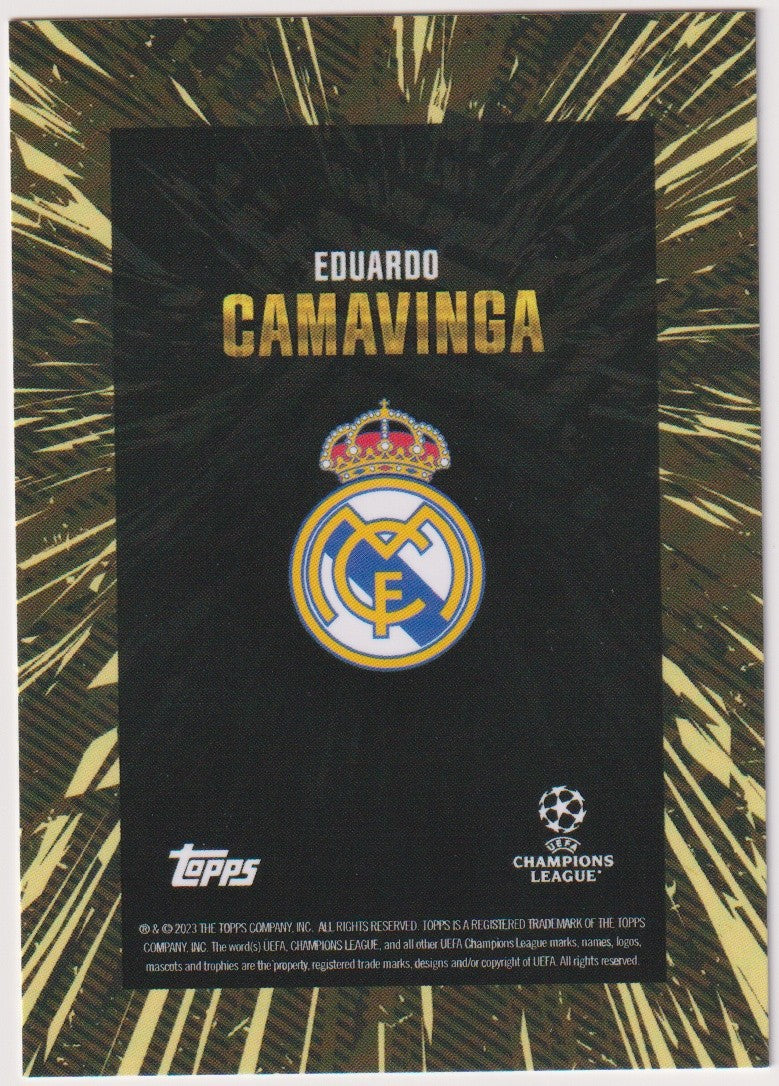 Topps X Whip Eduardo Camavinga Real Madrid UEFA Champions League Parallel Rare – Bild 2