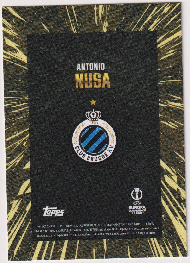 Topps X WHIP Antonio Nusa Club Brugge KV Europa Conference League Parallel Rare – Bild 2