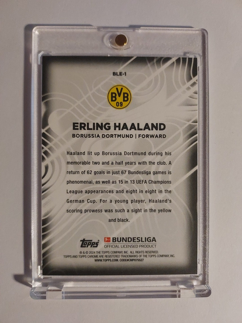 Topps 60 Jahre Bundesliga 2023-24 Erling Haaland Borussia Dortmund Parallel – Bild 2