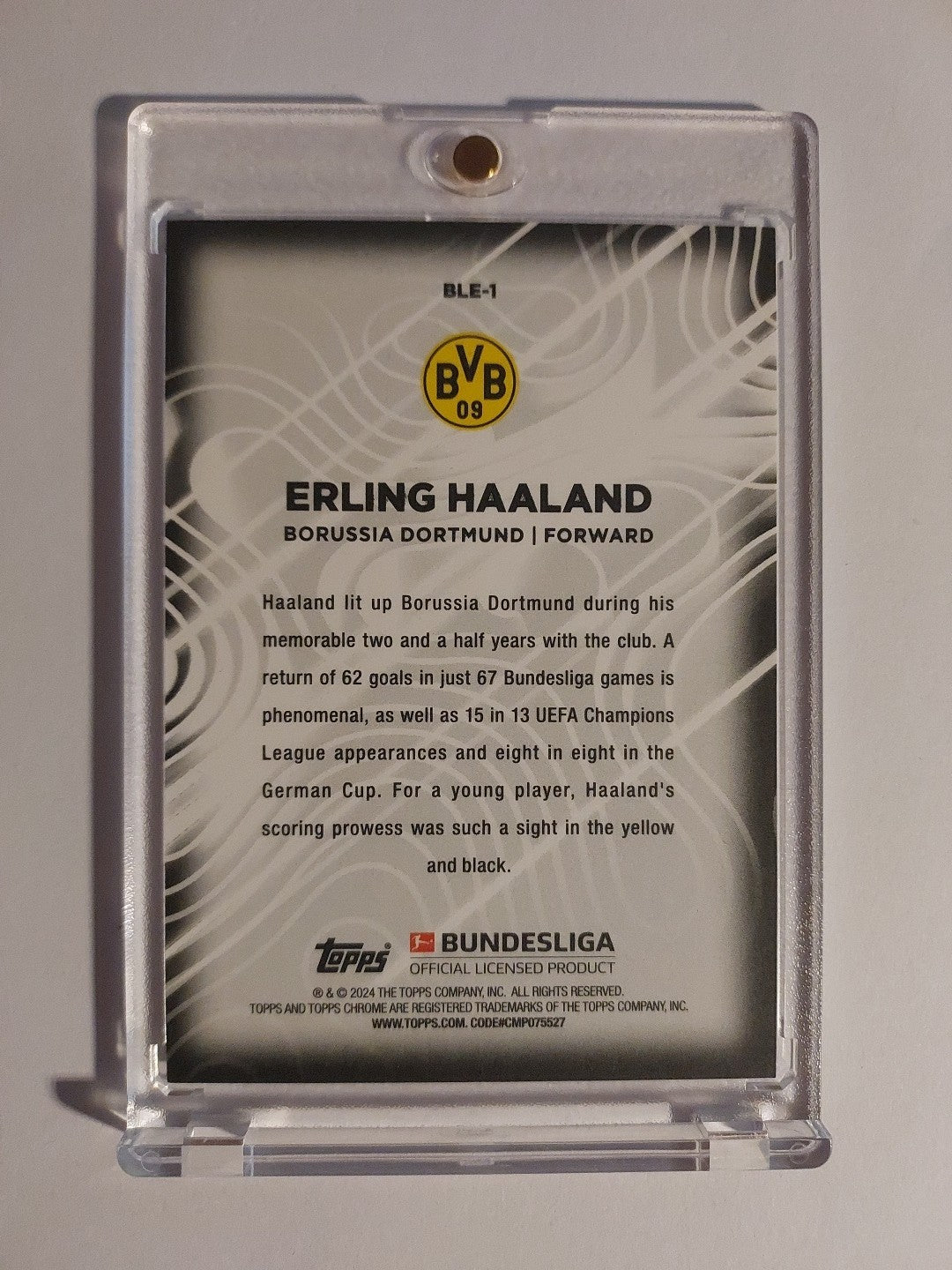 Topps 60 Jahre Bundesliga 2023-24 Erling Haaland Borussia Dortmund Parallel – Bild 2