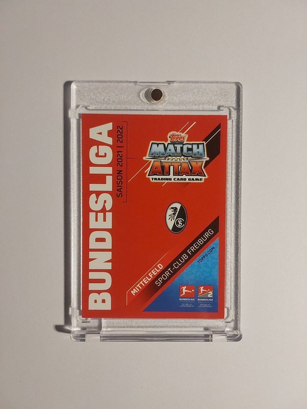 Topps Bundesliga 2021-22 Jonathan Schmid On Card Auto Freiburg Parallel Rare Hit – Bild 2