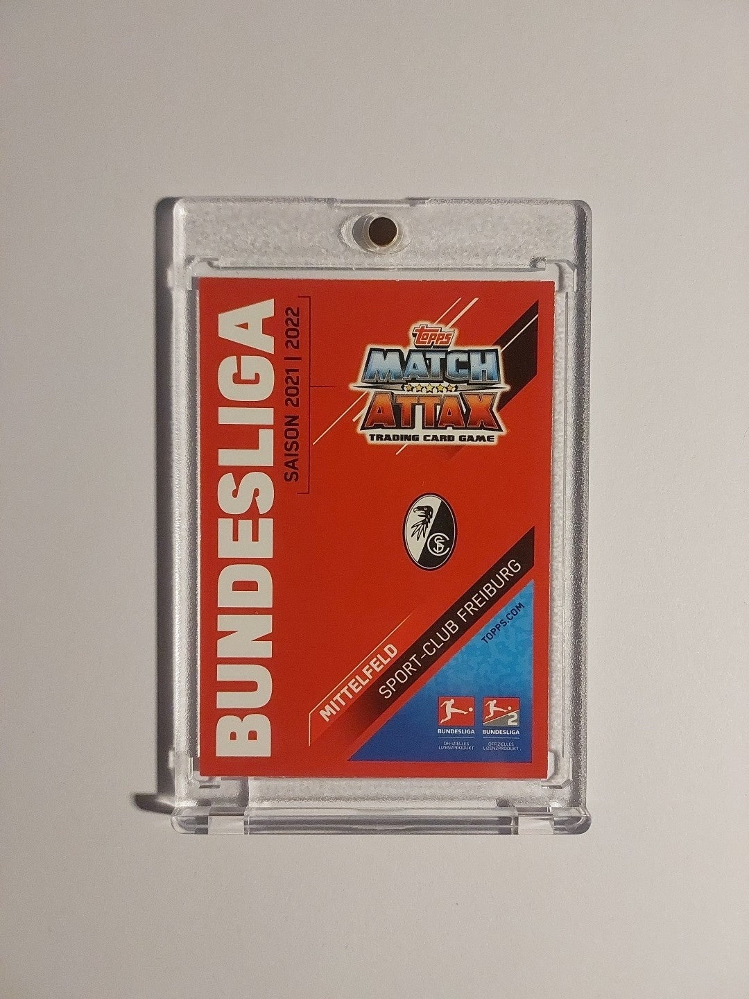 Topps Bundesliga 2021-22 Jonathan Schmid On Card Auto Freiburg Parallel Rare Hit – Bild 2