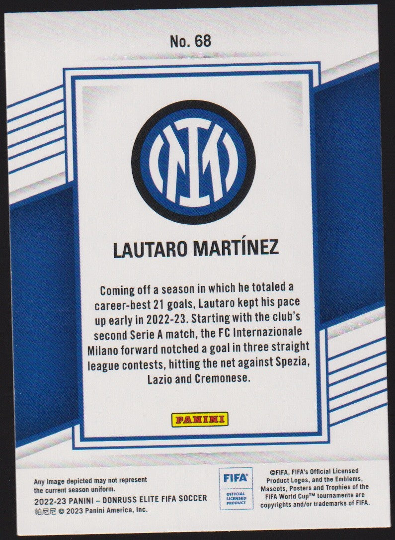 Panini 2022-23 Lautaro Martínez FC Internazionale Milano DonRuss FIFA Soccer – Bild 2
