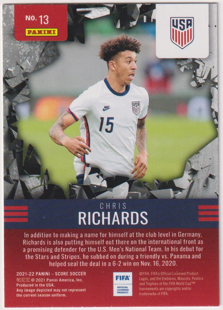 Panini Score Soccer 2021-22 Chris Richards United States Parallel Rare – Bild 2