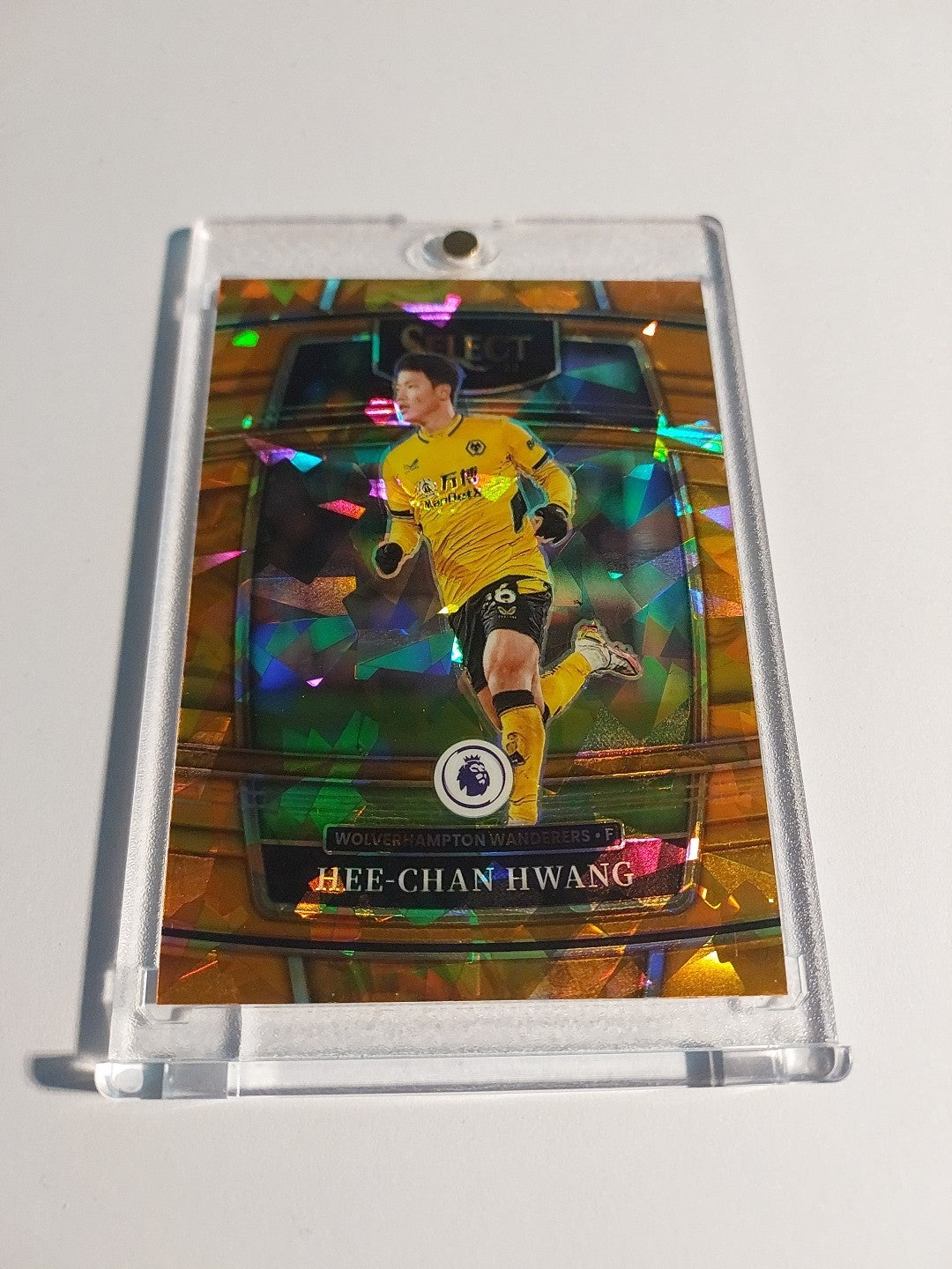 Panini Select 2021-22 Hee-Chan Hwang Wolverhampton Wanderers Parallel 15/23 Rare – Bild 2