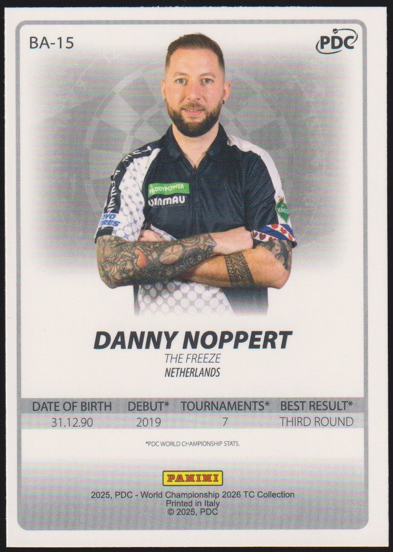 Panini PDC World Championship 2026 Danny Noppert "The Freeze" Refractor Parallel – Bild 2