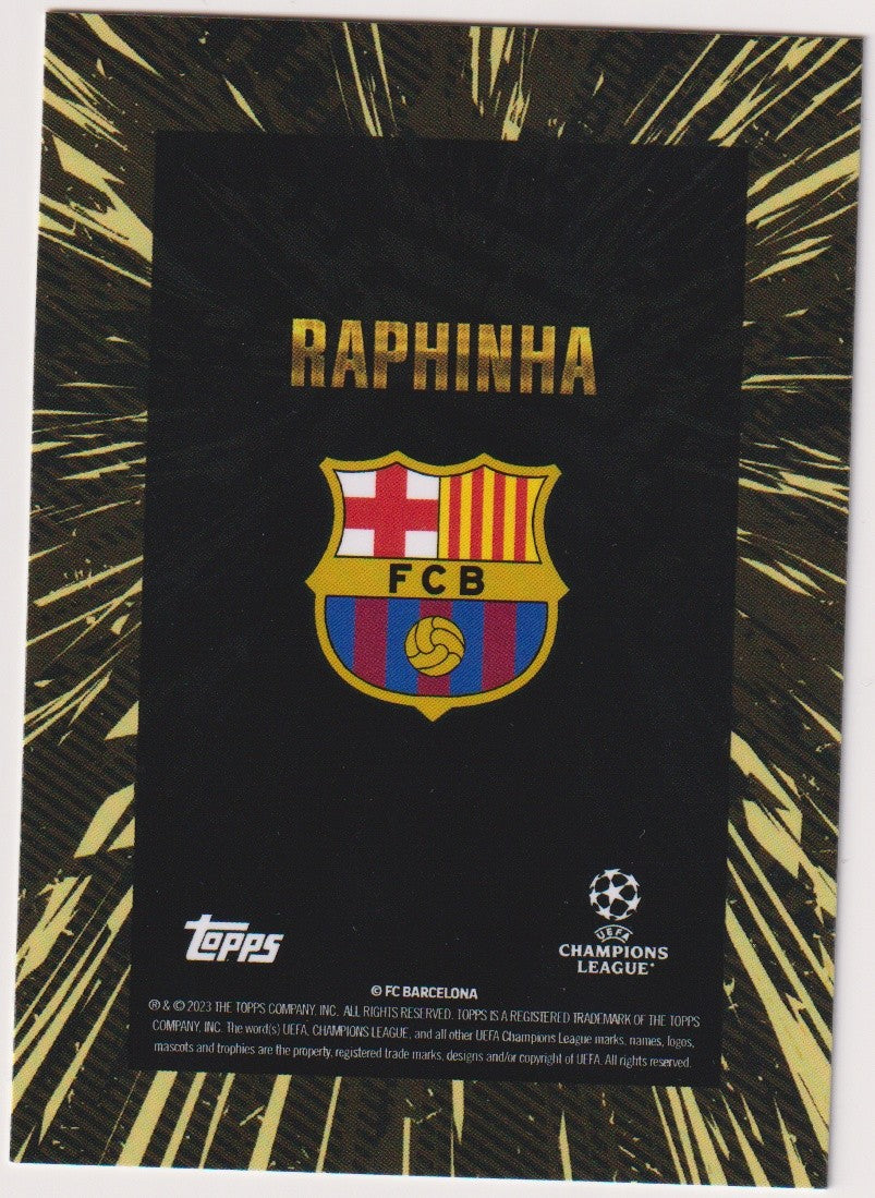 Topps Champions League Raphinha FC Barcelona x Whip Parallel Rare – Bild 2