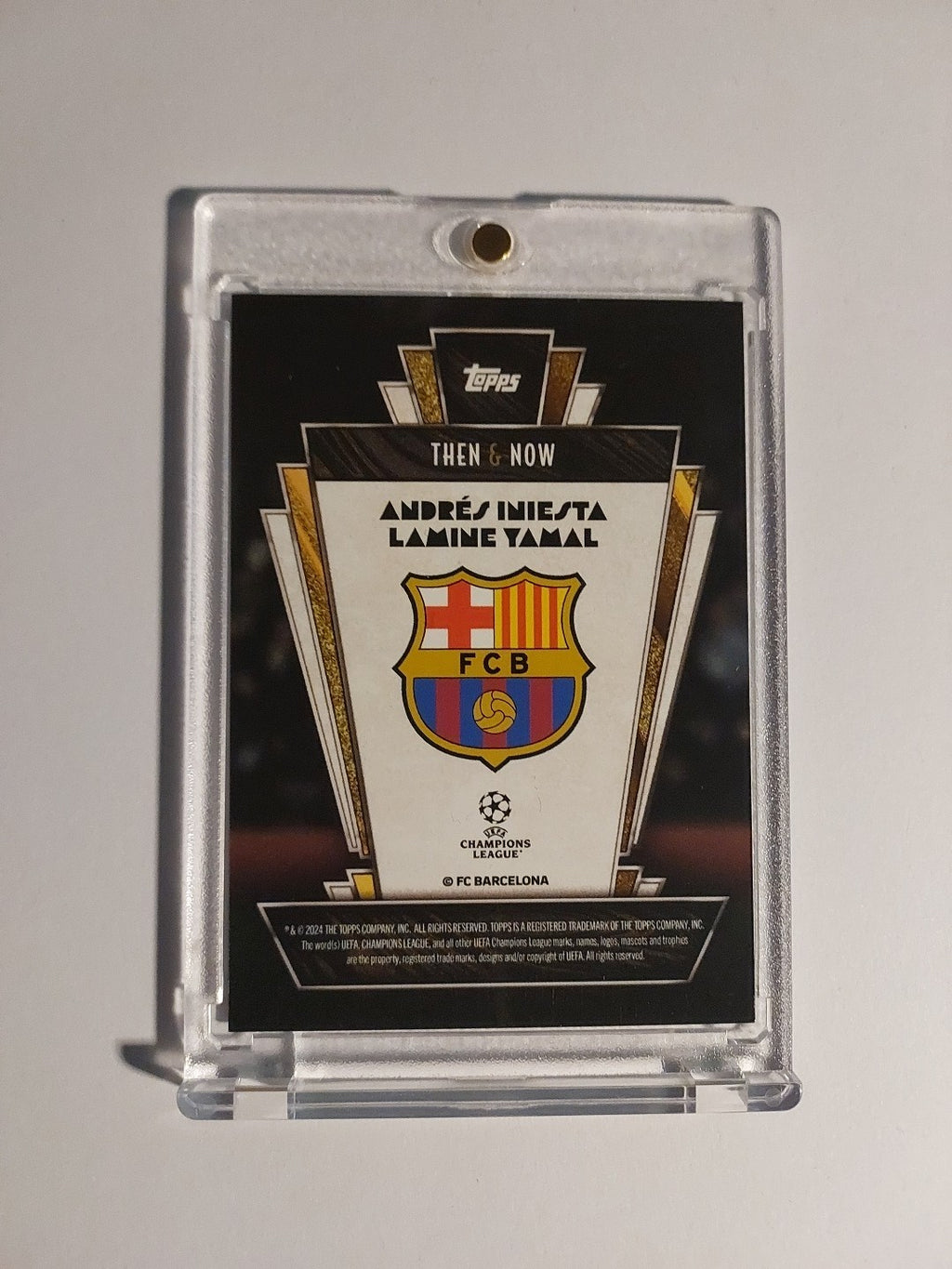 Topps UCC Deco 2024-25 Lamine Yamal & Andres Iniesta Dual Barcelona Parallel – Bild 2