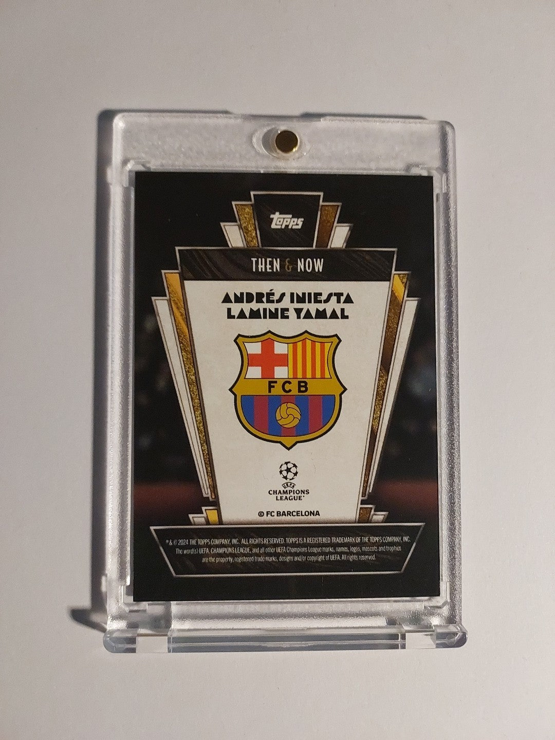Topps UCC Deco 2024-25 Lamine Yamal & Andres Iniesta Dual Barcelona Parallel – Bild 2