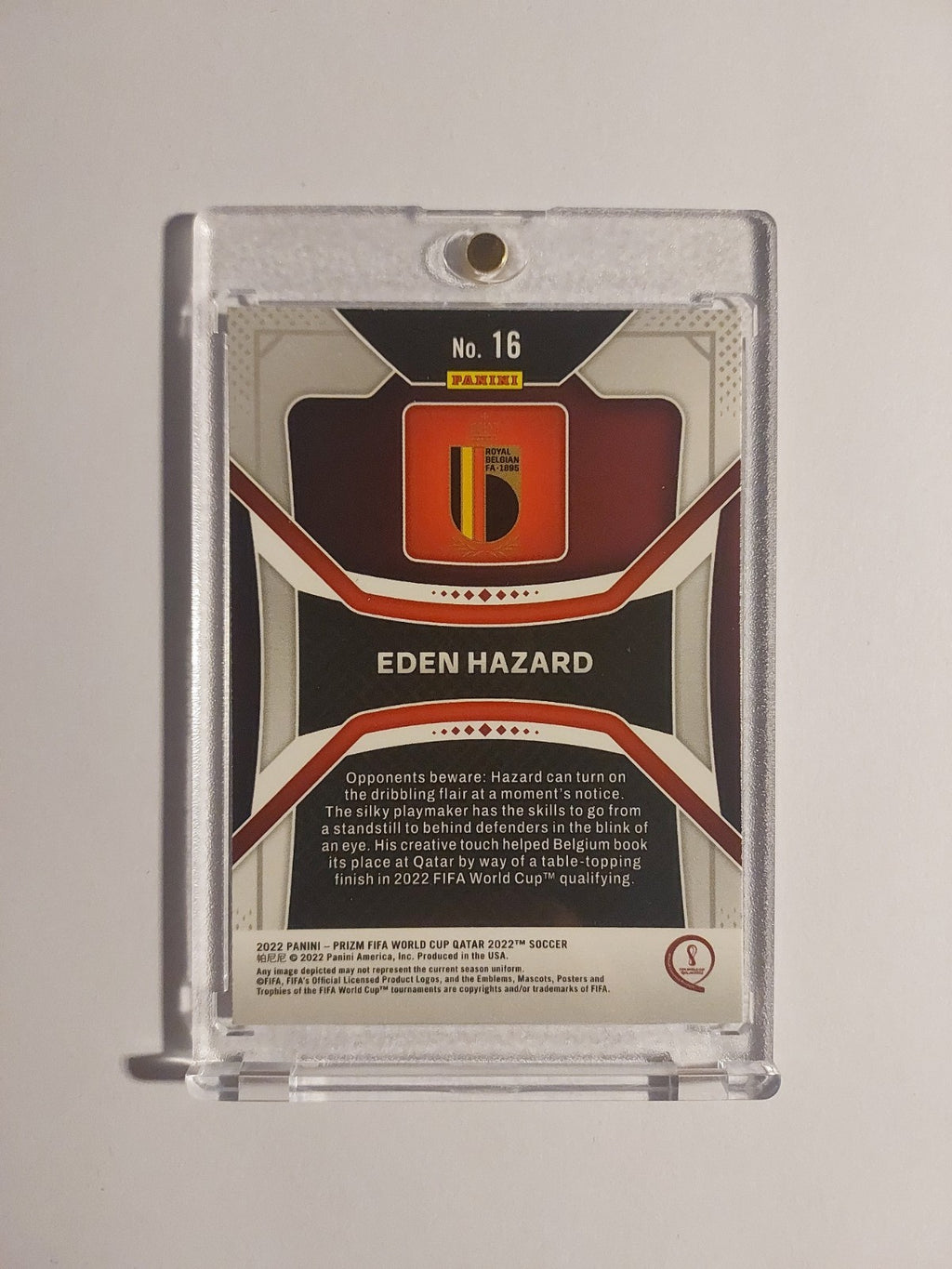 Panini Prizm World Cup 2022 Eden Hazard Belgien Legend Vintage Parallel Rare Hit – Bild 2