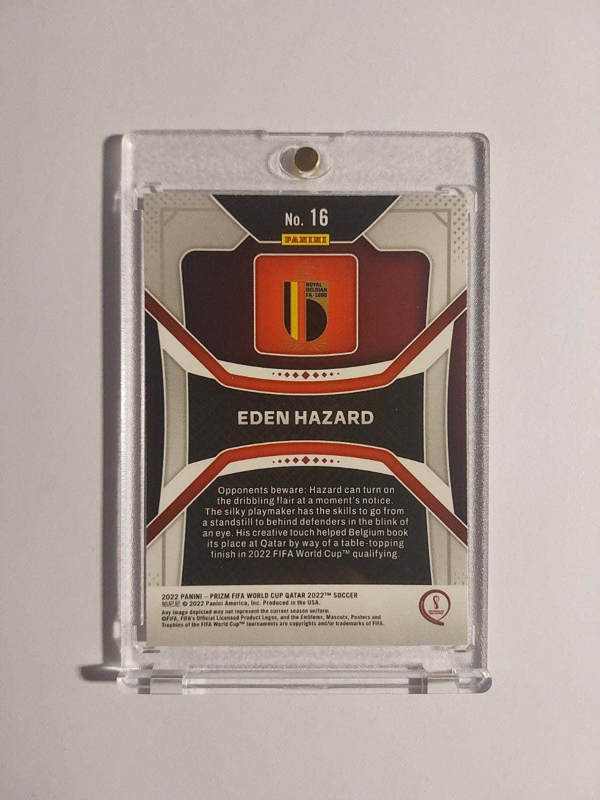 Panini Prizm World Cup 2022 Eden Hazard Belgien Legend Vintage Parallel Rare Hit – Bild 2