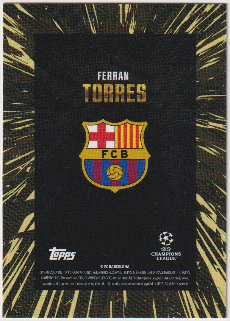Topps X Whip 2022-23 Ferran Torres FC Barcelona UEFA Champions League Parallel – Bild 2