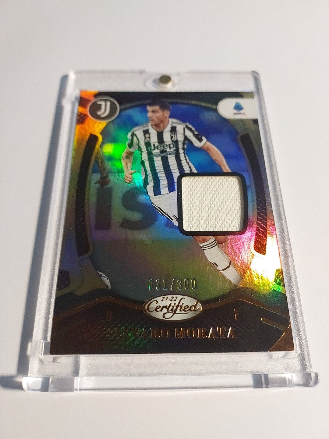 Panini Chronicles 2021-22 Alvaro Morata Juventus Turin Patch Relic Parallel /300 – Bild 2