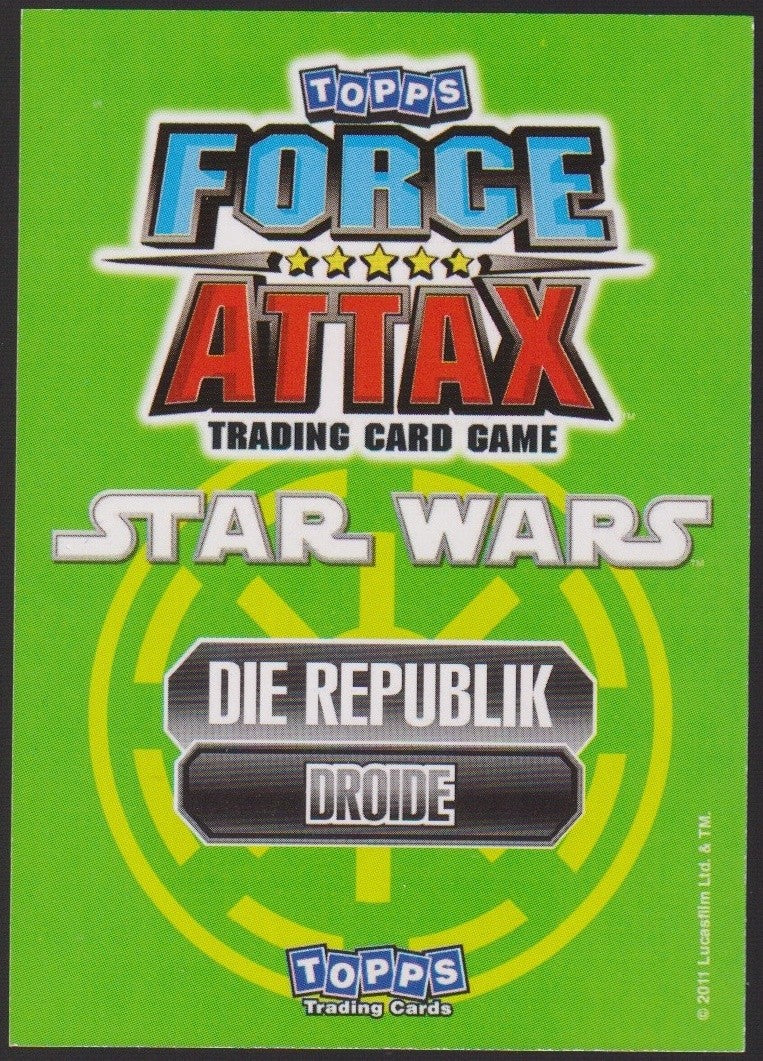 Topps Star Wars 2011 Treadwell-Droide Republik TCG Rare #26 – Bild 2