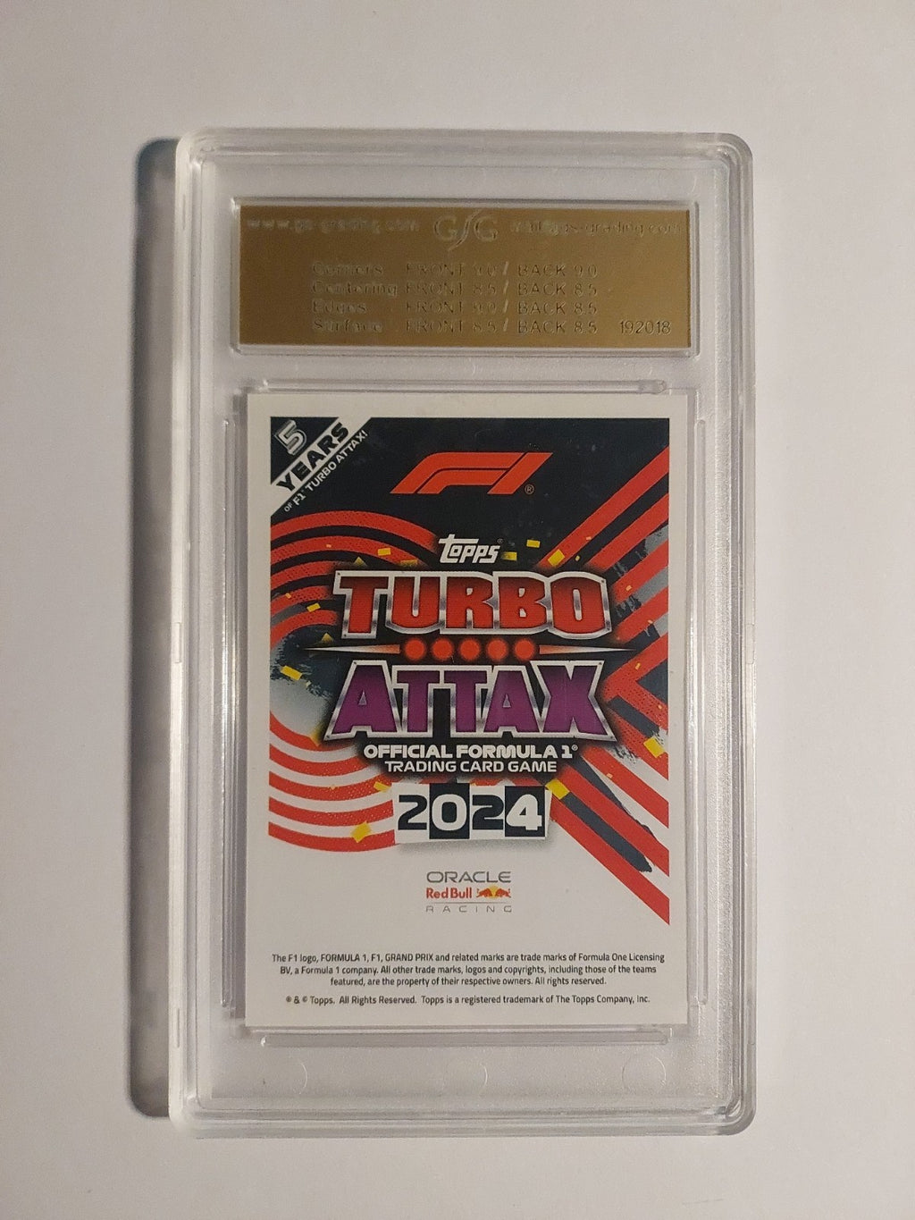Topps Turbo 2024 RB20 Formel 1 Cars RB Racing GSG 8.5 = PSA Rare – Bild 2