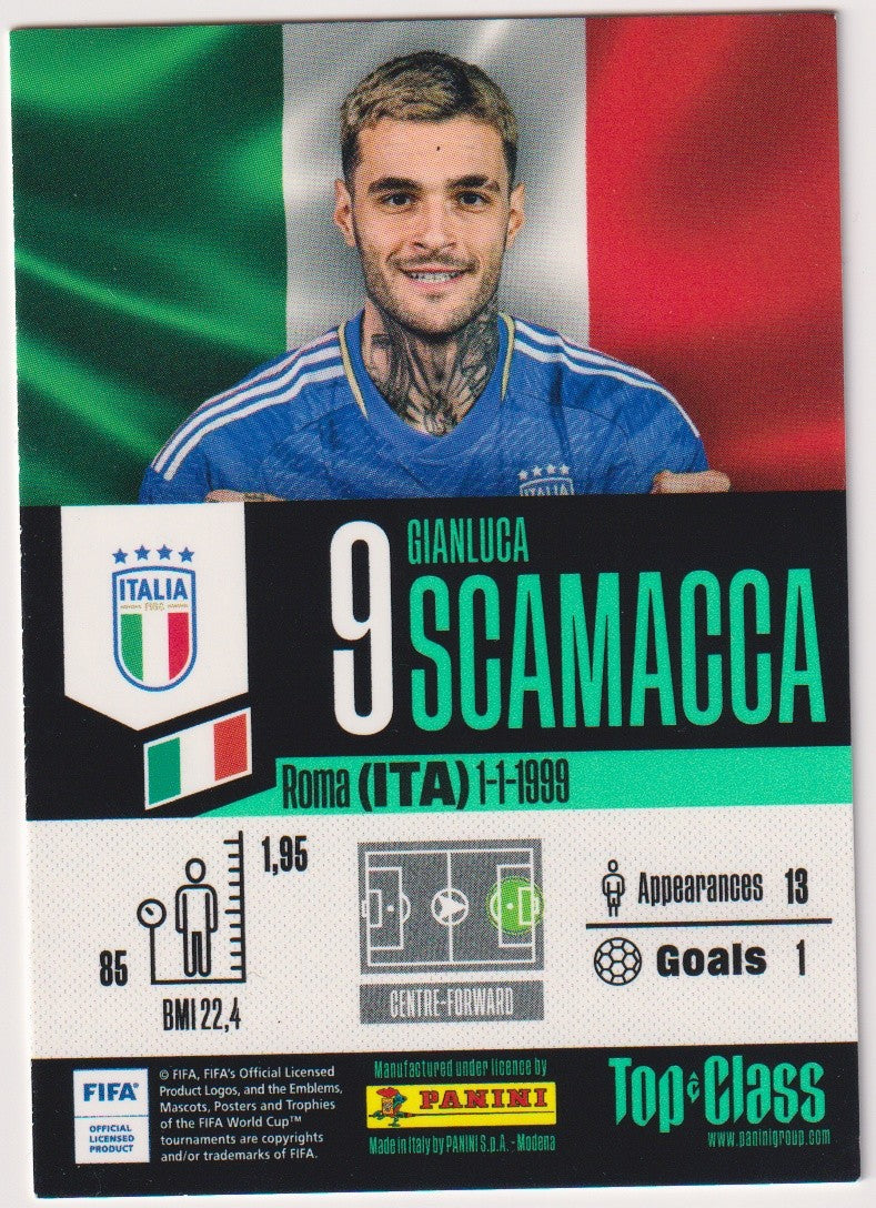 Panini Top Class Gianluca Scamacca Roma (ITA) Parallel Rare 178 – Bild 2