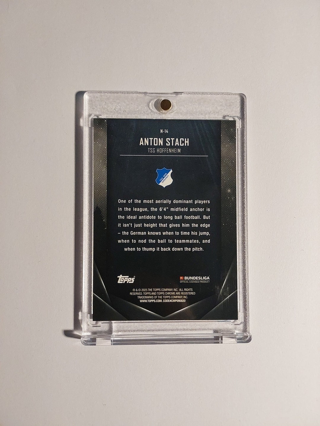 Topps Midnight Bundesliga 2024-25 Anton Stach TSG Hoffenheim Parallel 36/49 Rare – Bild 2