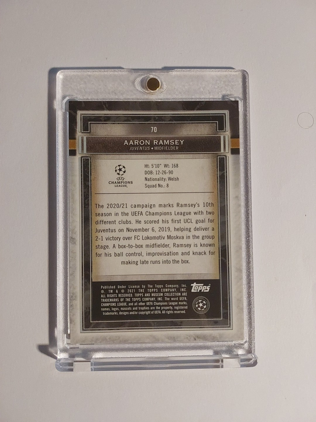 Topps UCC 2020-21 Aaron Ramsey MC Juventus Turin Parallel – Bild 2