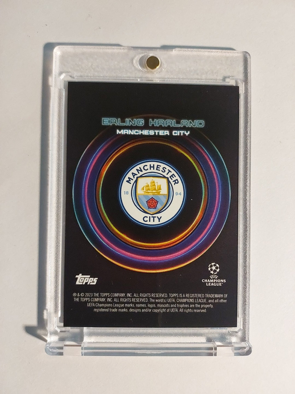 Topps Showtime 2022-23 Erling Haaland Manchester City Parallel Insert Ultra Rare – Bild 2