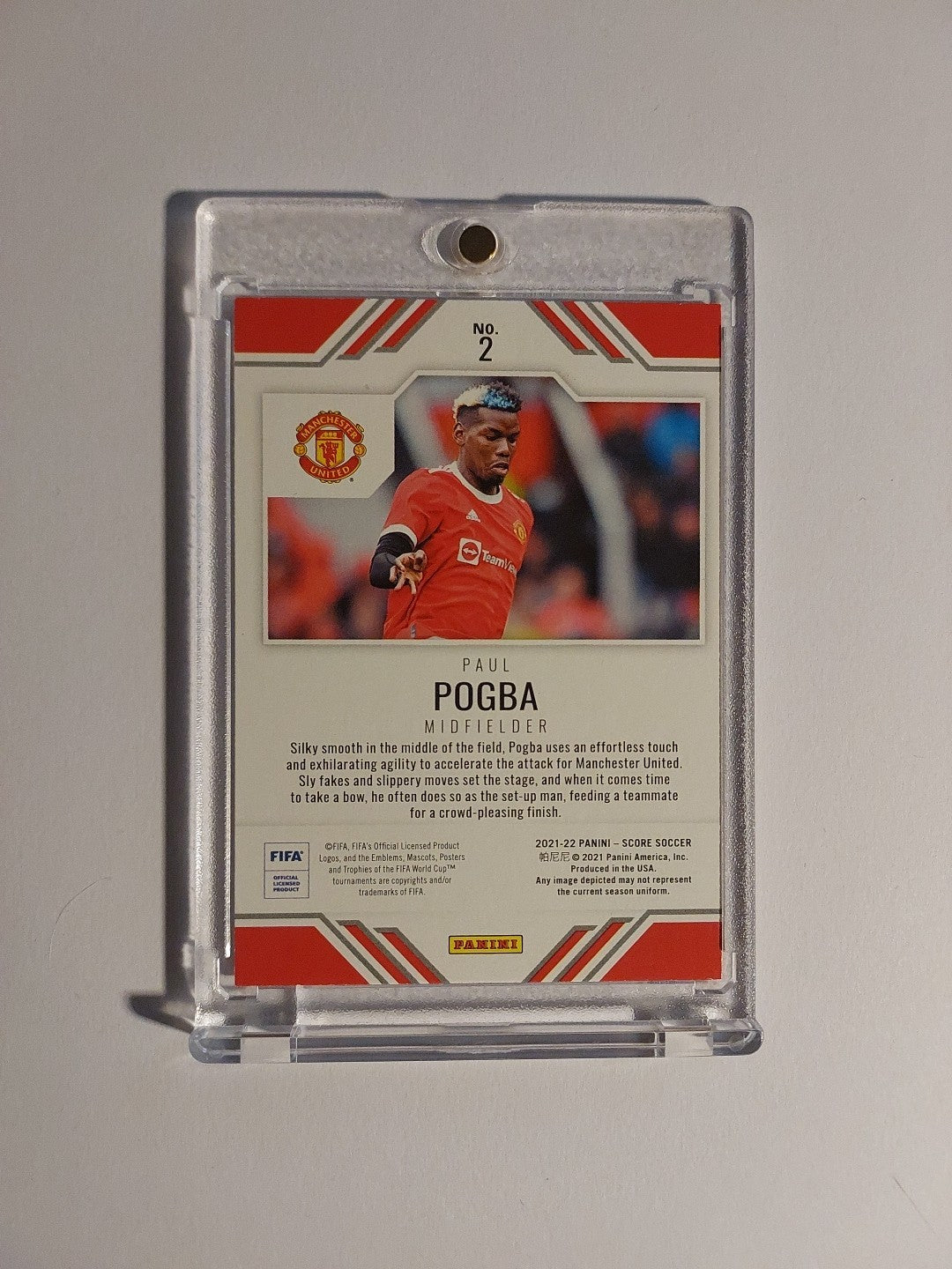 Panini Score 2021-22 Paul Pogba Manchester United Parallel Insert Ultra Rare Hit – Bild 2
